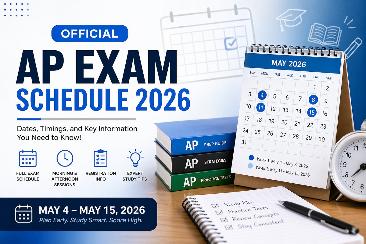AP Exam Schedule 2026 (Full Dates, Subjects, Tips & Deadlines)